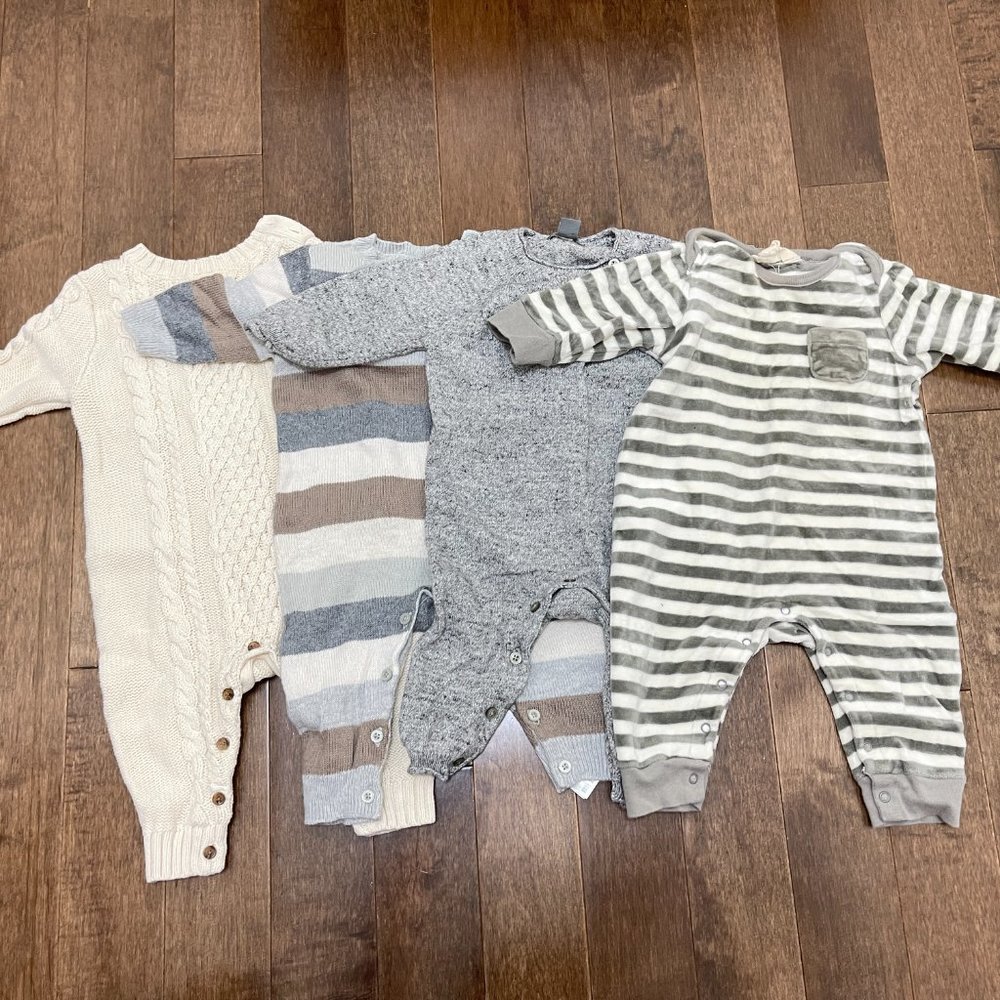 11 Piece Baby Boy Bundle - One Piece, Bodysuits (3-6months, 3months)